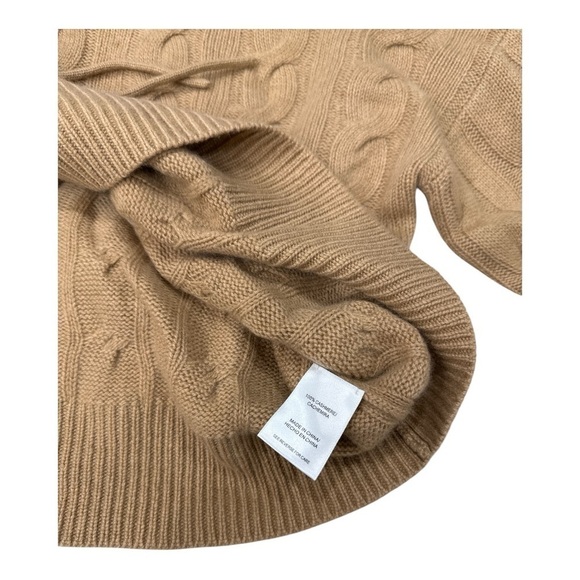 Lord & Taylor W. Cashmere Scout Cashmere Cable Knit Hoodie size M New with tag - Picture 11 of 14